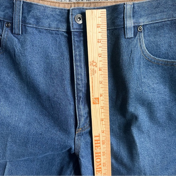 Duluth Trading Co Men’s Jeans 40x30 Relaxed Fit Straight Leg Blue Denim Workwear - Picture 5 of 7